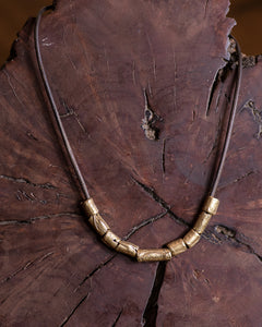 18k Gold Tube Necklace