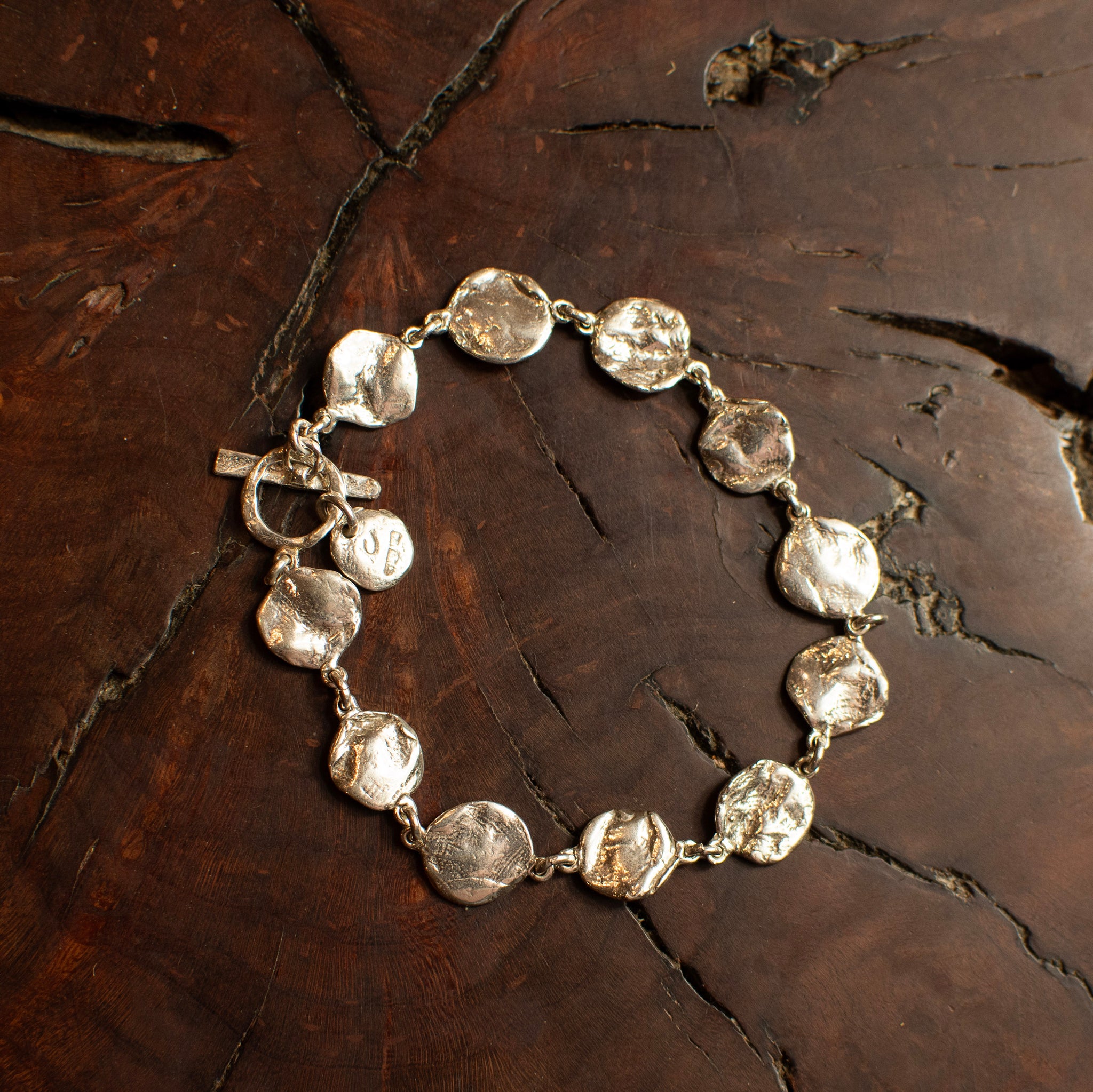 Sterling Silver Lily Pad Bracelet