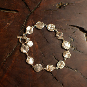 Sterling Silver Lily Pad Bracelet