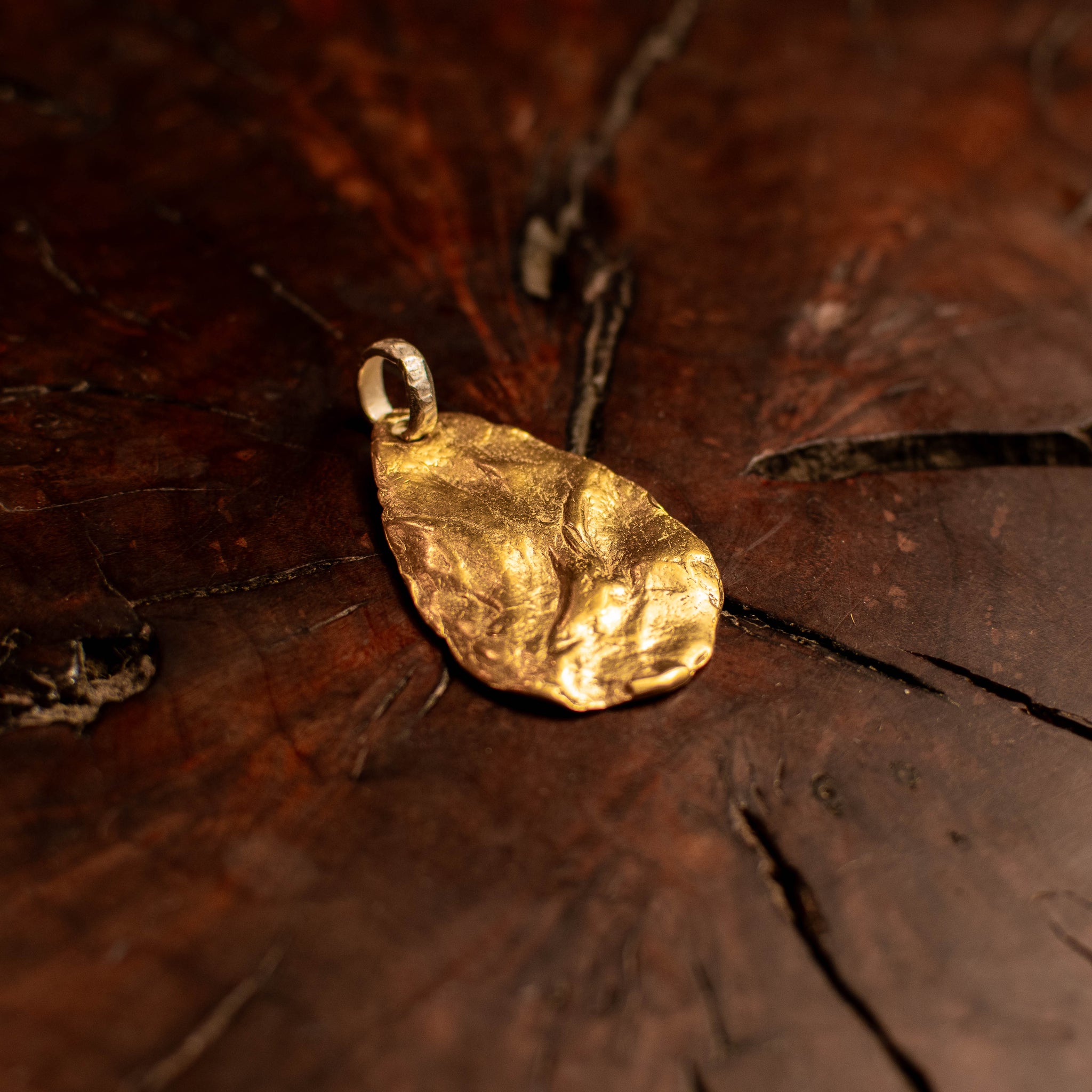 Gold Teardrop Pendant