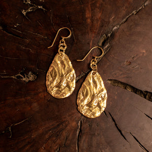 Gold Teardrop Earrings