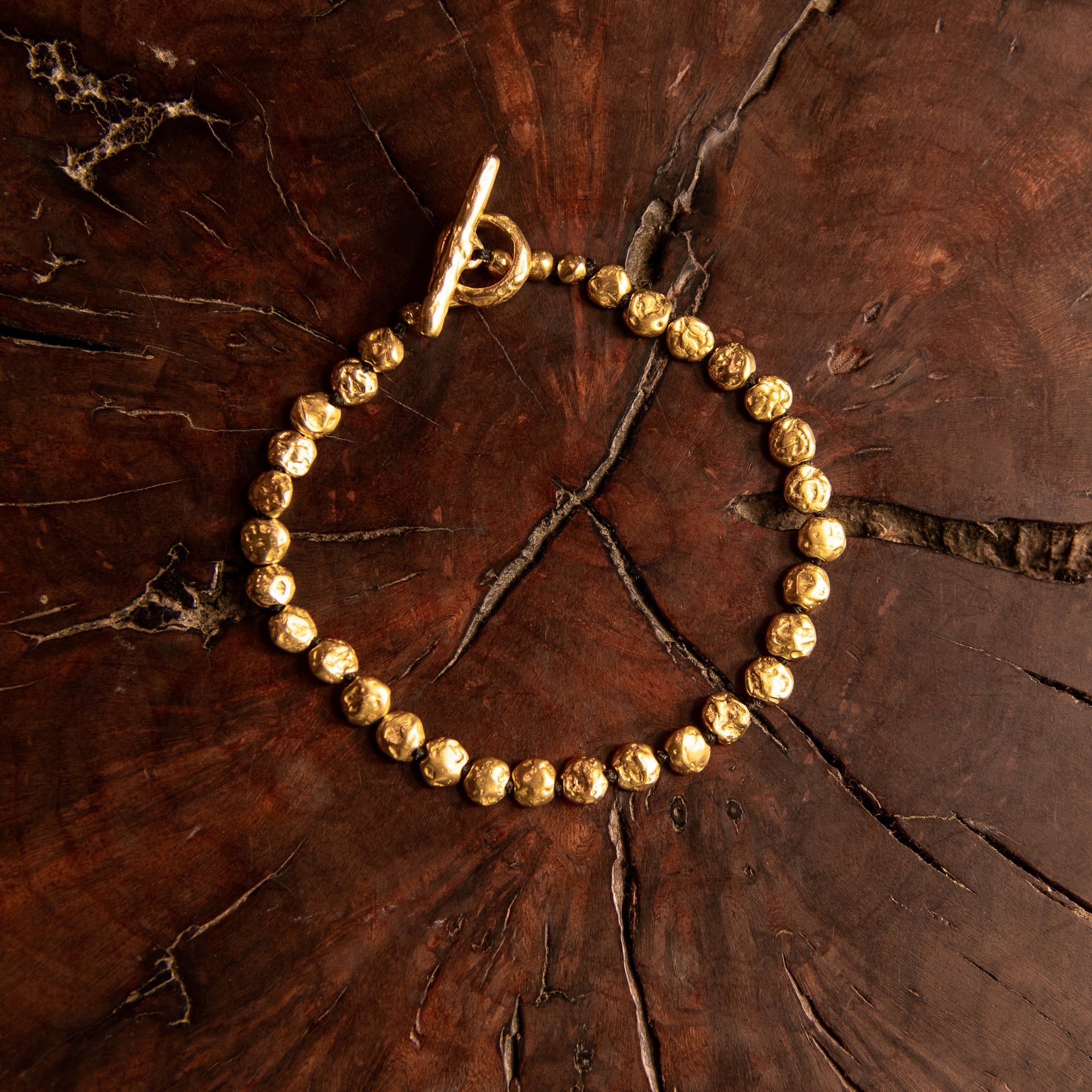 Gold Mini Lentil Bracelet