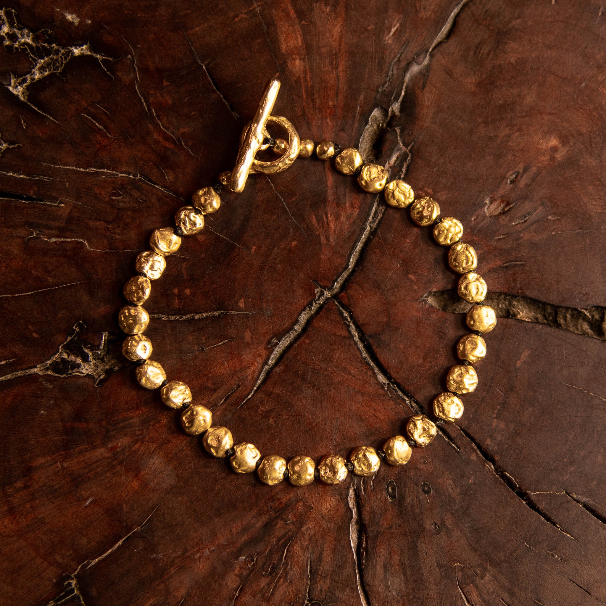 Gold Mini Lentil Bracelet