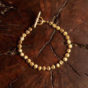 Gold Mini Lentil Bracelet